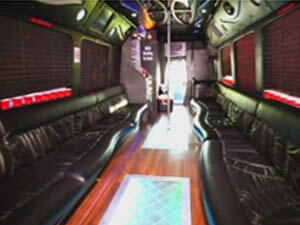 Special event bus interior