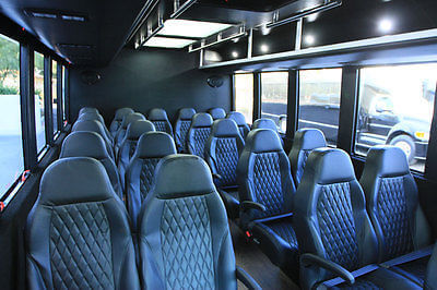 Large group charter bus